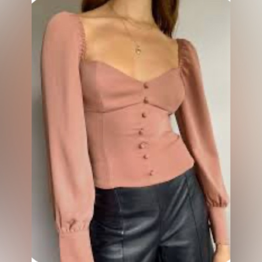 Wilfred Tulum Blouse Color: Dusty Coral Size: Small